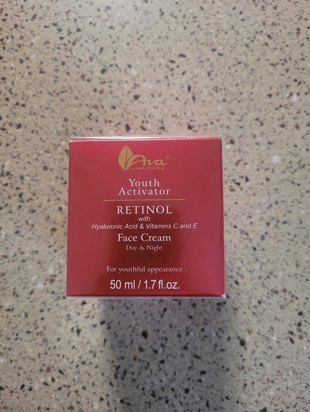 AVA Youth Activator Retinol Face Cream 1.7 oz Hyaluronic Acid Vitamin Anti-Aging